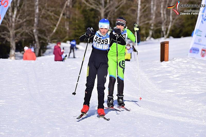 Mladí lyžaři soutěžili na distancích od jednoho do pěti kilometrů volnou technikou.