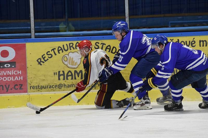 Hokejová Krajská liga: Vimperk - Humpolec 2:3.