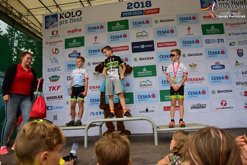 Bikeři zdolávali 21. Šumavský MTB maraton. Foto: Zdeněk Formánek