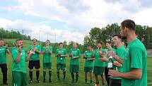 Lažišťští fotbalisté mohli po výhře nad Větřním začít slavit postup do krajského přeboru.