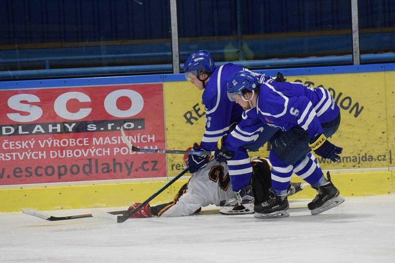 Hokejová Krajská liga: Vimperk - Humpolec 2:3.