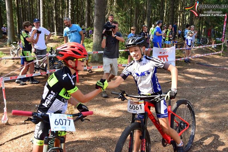 Bikeři zdolávali 21. Šumavský MTB maraton. Foto: Zdeněk Formánek