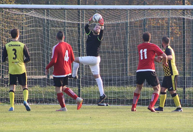 Fotbalová B třída: Strunkovice - Kaplice 2:0 (1:0).