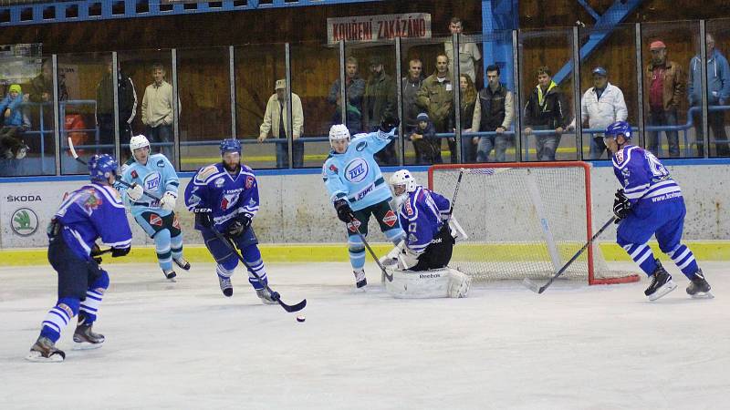 Vimperští hokejisté porazili Milevsko 4:3.