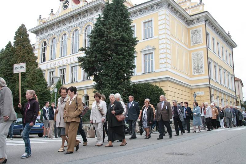 Prachatické gymnázium si připomnělo 150. výročí.