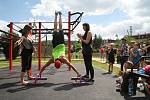 Ve Vimperku otevřeli v pátek 10. června nové hřiště pro street workout. Je první svého druhu na Prachaticku. Slavnostní otevření doplnila exhibice workoutu zástupců E.R.S. workout.