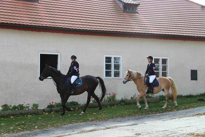 Hubertova jízda 2019 na zámku Skalice v Bohumilicích. Foto: Deník/Nikola Beranová