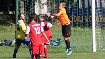 Fotbalový OP Prachaticka: Vlachovo Březí - Lhenice B 2:1.