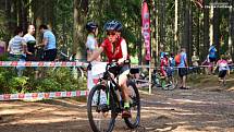 Bikeři zdolávali 21. Šumavský MTB maraton. Foto: Zdeněk Formánek