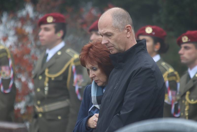 Pohřeb vojáka Tomáše Procházky v jeho rodných Prachaticích.