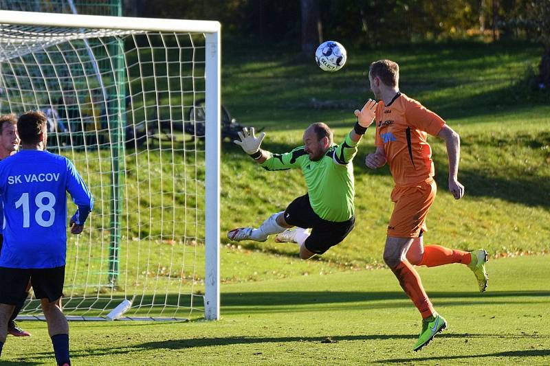 Fotbalová I.B třída: Vacov - Bělčice 0:1.