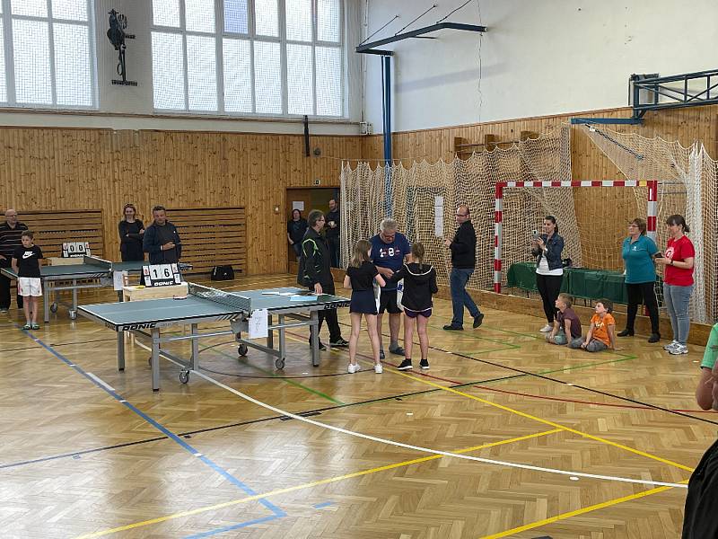 Vimperští stolní tenisté uspořádali krajské bodovací turnaje pro kategorie U11 a U13.