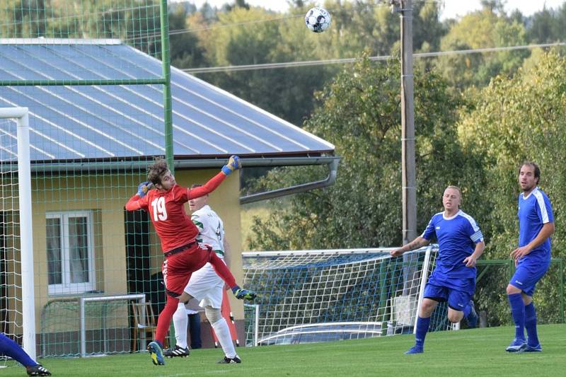 Fotbalová I.B třída: Vacov - Husinec 3:2.