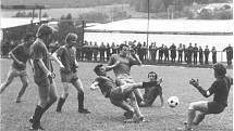 Fotbal v Prachaticích v 70. letech.