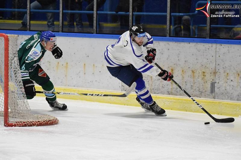 Hokejová Krajská liga: HC Vimperk - HC Milevsko 3:2.