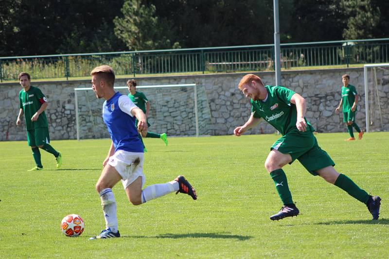 Fotbalový krajský přebor: Lažiště - Třeboň 3:2.