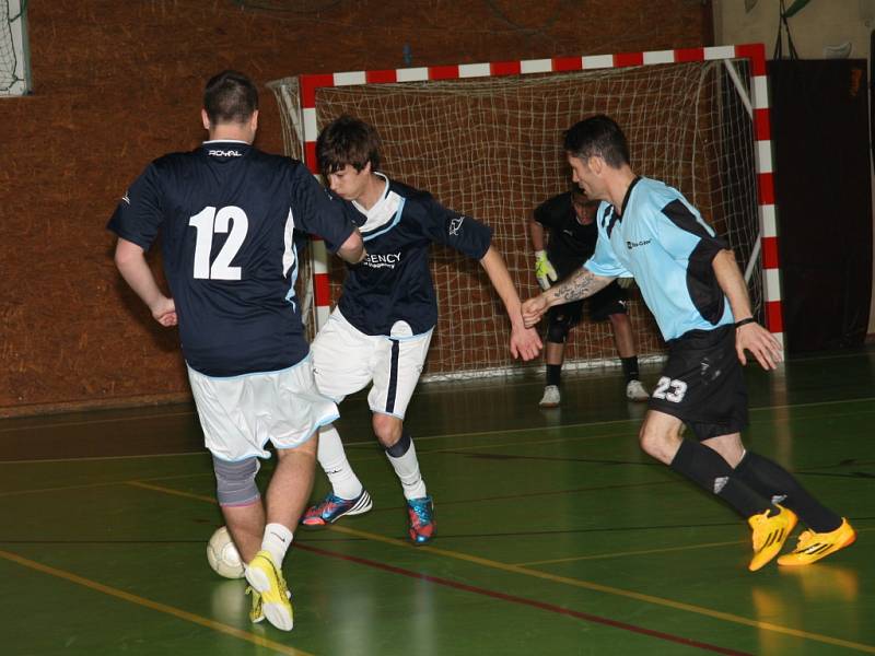 V sobotu 17. ledna se ve sportovní hale v Prachaticích odehrály zápasy krajského finále Českého poháru futsal sálové kopané. Foto z utkání Strabag  PT – FC Tex Color.