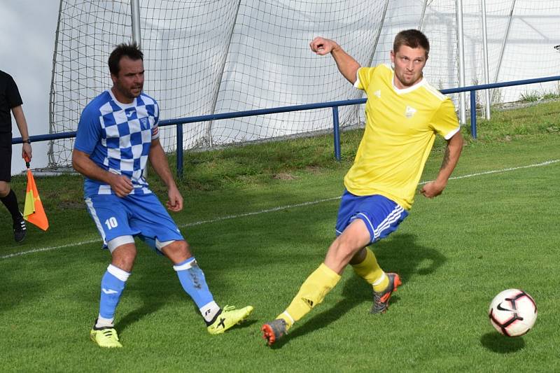 Vimperští fotbalisté vyhráli ve Vodňanech 1:0.