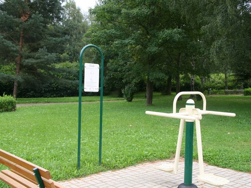Park Mládí v Prachaticích v lokalitě U Rybníčků.