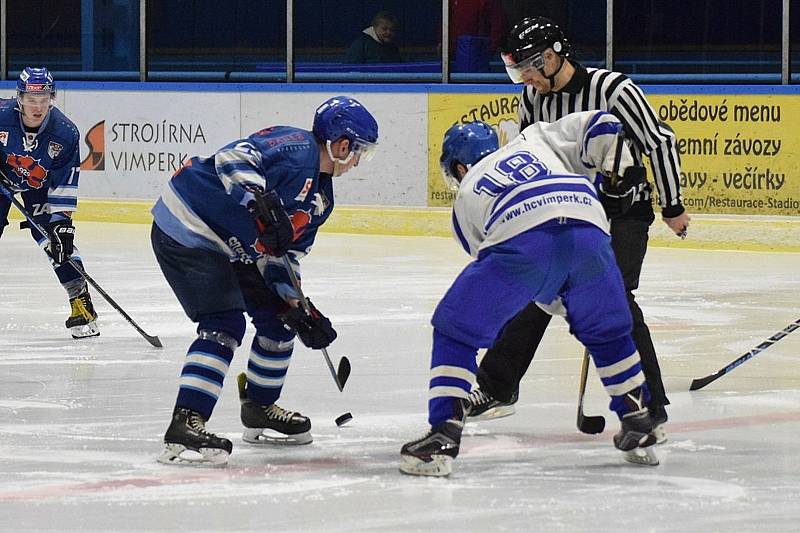 Dohrávka KL hokejistů: HC Vimperk - OLH Soběslav 4:7.