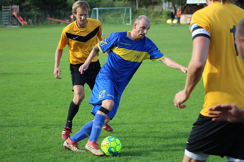 Fotbalový OP Prachaticka: Vlachovo Březí - Vacov B 2:2.