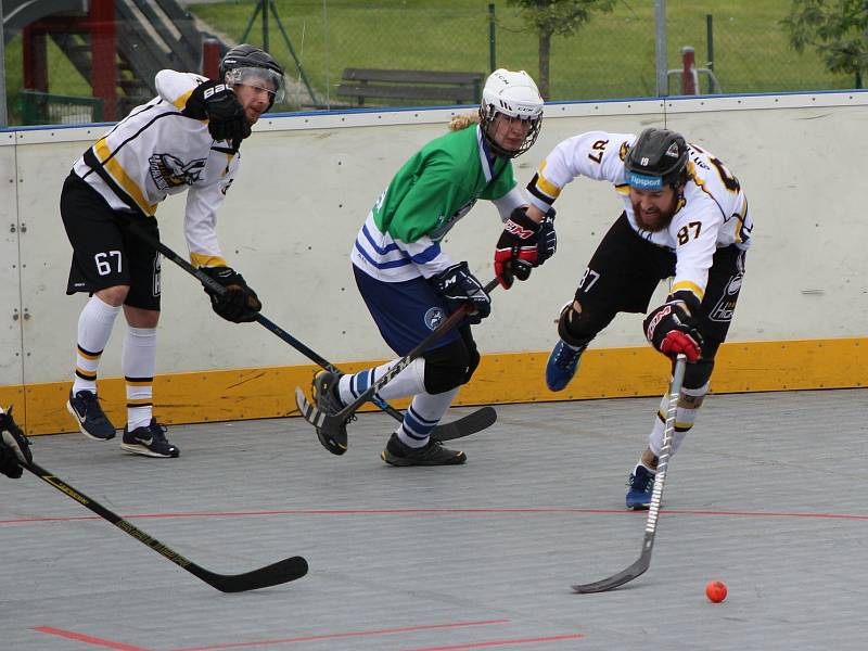 Hokejbalová 1. liga: HBC Prachatice - HBC Plzeň B 2:4.