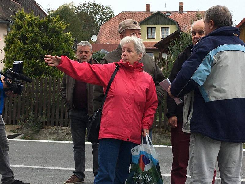 Ludmila Strapková, jedna z obyvatelek sousedního bytového domu v Lenoře.