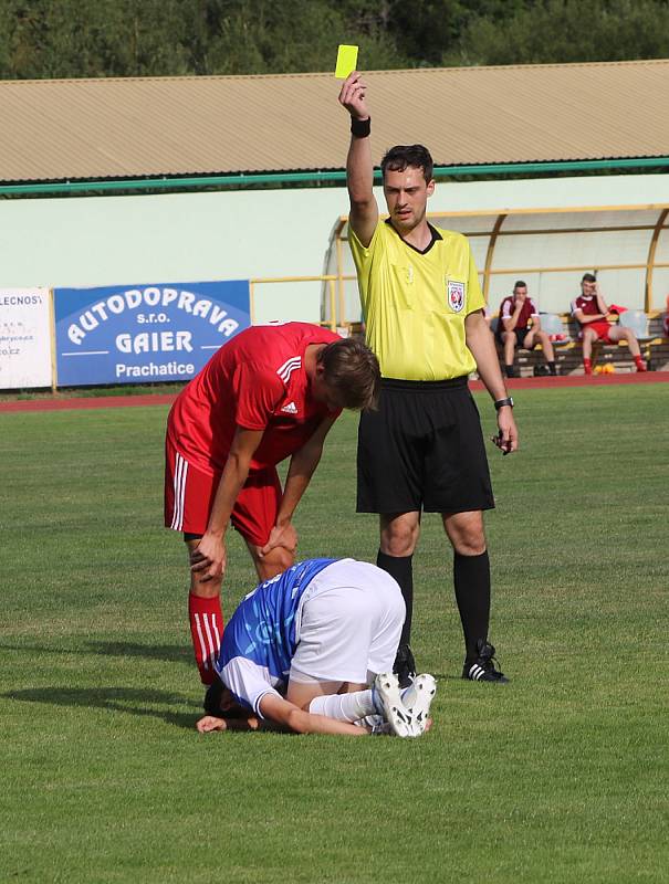 Fotbalový KP: Tatran Prachatice - Táborsko B 1:3 (0:2).