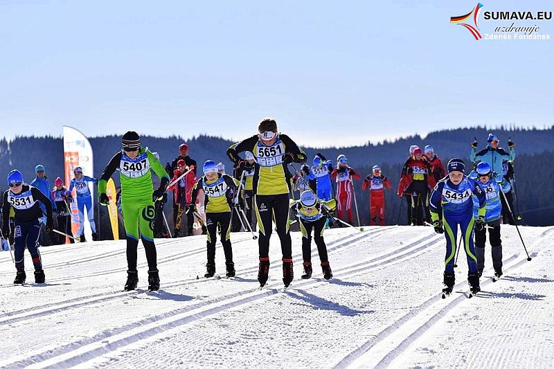 Mladí lyžaři soutěžili na distancích od jednoho do pěti kilometrů volnou technikou.