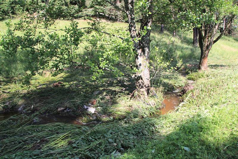 Křemžský potok se ve středu 29. června po vydatném dešti natolik rozvodnil, že bral vše, co mu stálo v cestě. Příval vody korigovala hráz Ktišského potoka. Ale i tak jsou škody obrovské.