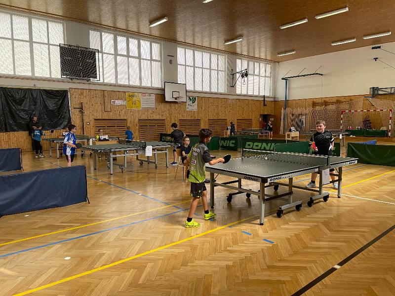 Vimperští stolní tenisté uspořádali krajské bodovací turnaje pro kategorie U11 a U13.