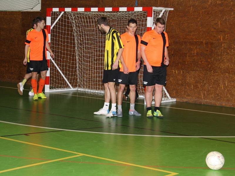 V sobotu 17. ledna se ve sportovní hale v Prachaticích odehrály zápasy krajského finále Českého poháru futsal sálové kopané. Foto z utkání Norton – Strojírna Honner ČB.