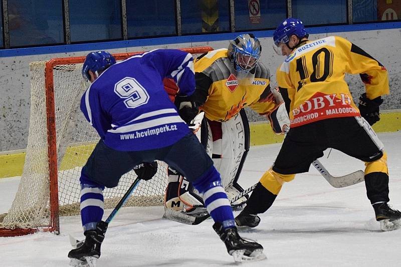 KL ledního hokeje: HC Vimperk - TJ Bpžetice 9:0 (3:0, 3:0, 3:0).