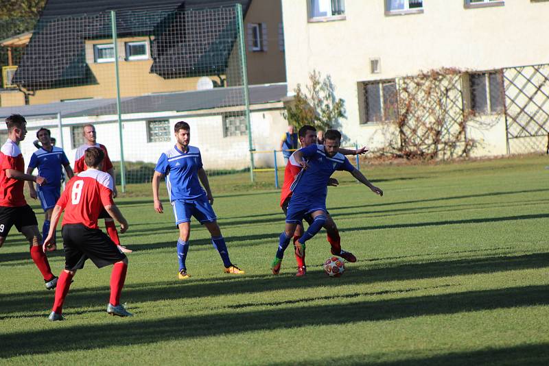 Fotbalová B třída: Čkyně - Husinec 4:1.