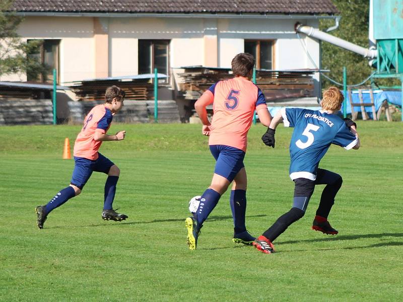 OP žáci: Husinec / Lažiště - Stachy / Zdíkov 2:3 (0:1).