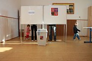 Základní škola TGM v ulici 1. máje ve Vimperku byla při volbách místem, kam mířila část vimperských voličů