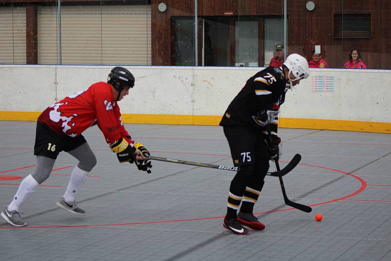 KL hokejbalistů: HBC Prachatice C - Flames Volary 11:1.