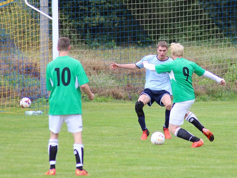 Záblatští v nedohraném utkání přehráli Horní Vltavici 10:0.