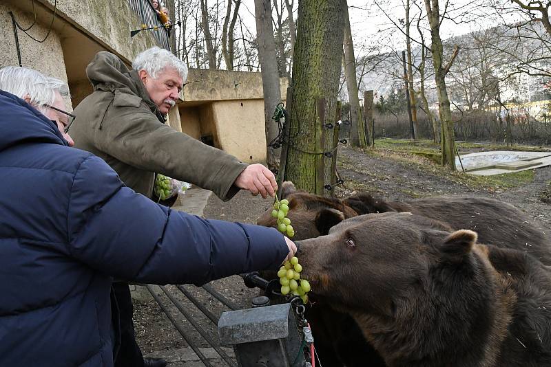 Berounští medvědí bratři oslavili 22. narozeniny. Popřát jim přijel i režisér Václav Chaloupka