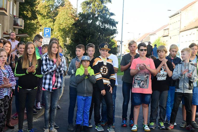 Otevření slavnostní přechod Jungmannova základní škola Beroun.