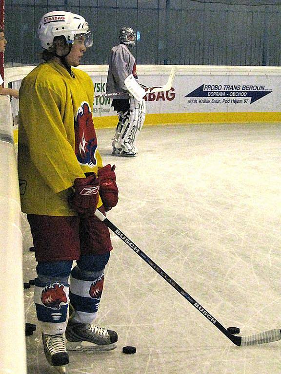 Berounští hokejisté poprvé vyjeli na led