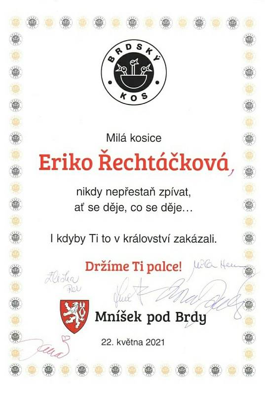 Pěvci z hořovické školy na soutěži Brdský kos 2021.