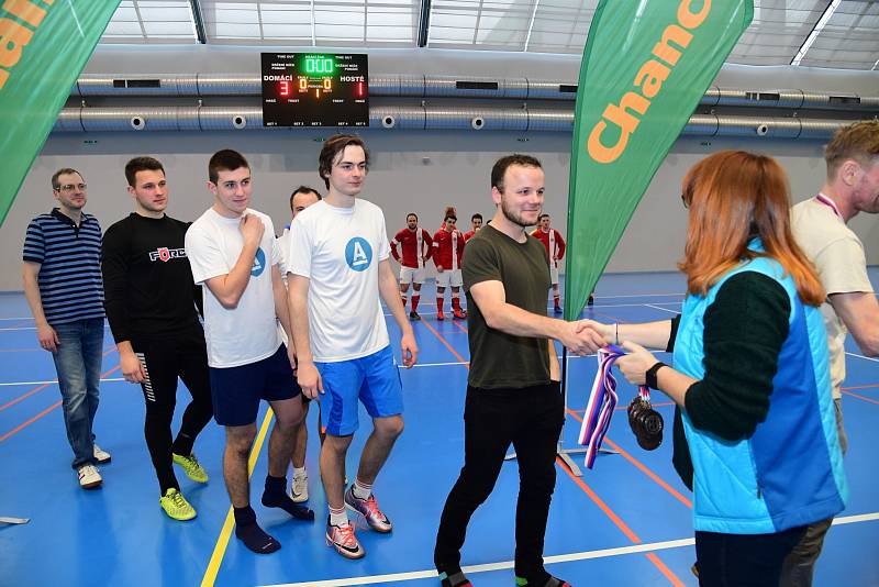 Ze 14. ročníku turnaje Chance press cup neboli mistrovství republiky novinářských týmů ve futsale.