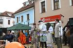 Součástí berounského masopustu byla i slavnostní ceremonie na Husově náměstí