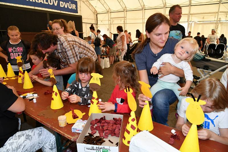 Ze setkání s názvem Zámecké tvoření na téma Hrátky se zvířátky v Králově Dvoře.