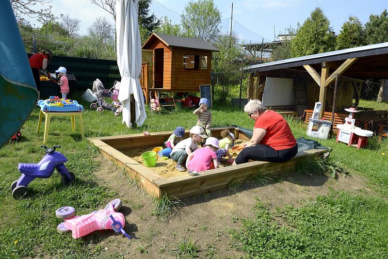 Dětskou skupinu Beránek provozuje Charita Beroun