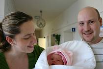 Dcera Lucie se narodila 6. března Tereze a Petrovi Adámkovým z Prahy. Jejich holčička po narození vážila 3,8 kilogramu a měřila 53 centimetrů