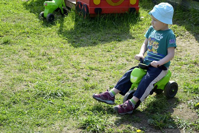 Dětskou skupinu Beránek provozuje Charita Beroun