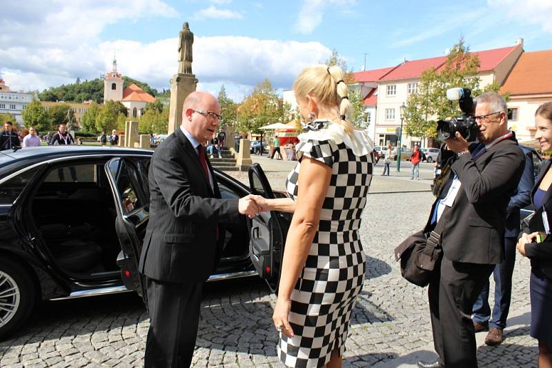 Návštěva premiéra Bohuslava Sobotky na Berounsku