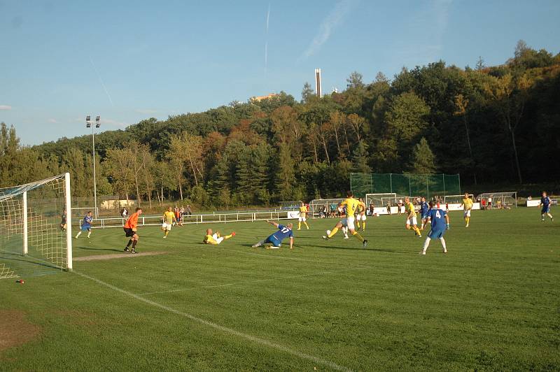 Pětkrát se radovali z gólového úspěchu fotbalisté Hořovicka.